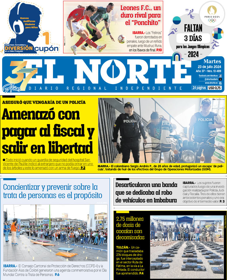 Portada 23 julio 2024