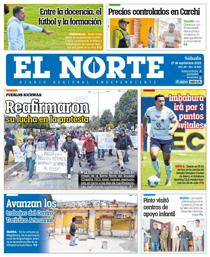 Portada 27 septiembre 2025