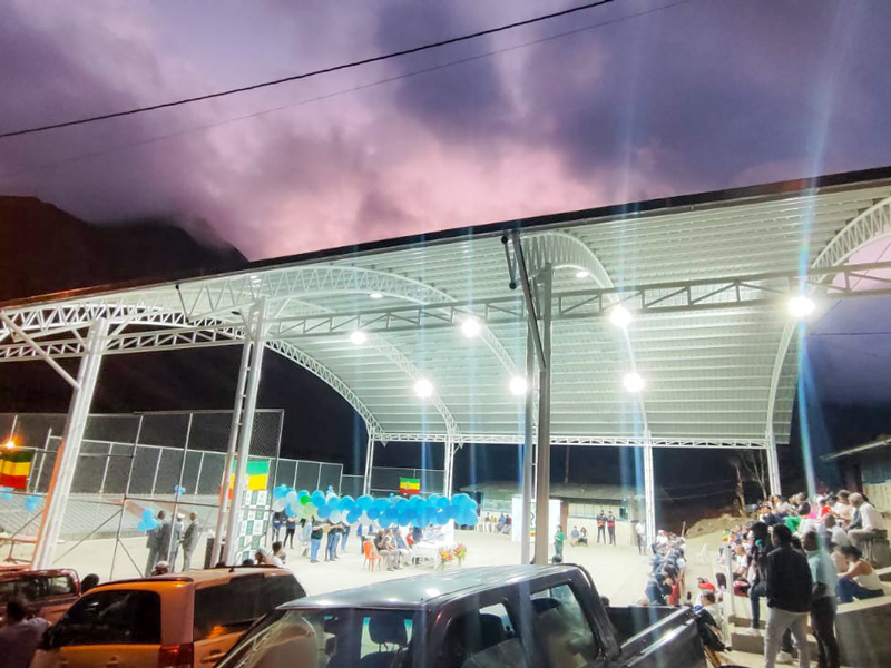 En Naranjito se entregó oficialmente la cubierta de la cancha de uso múltiple 3 naeranjito