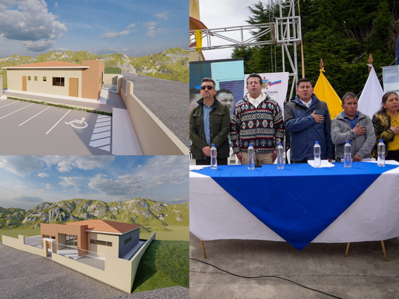 Contruyen punto de salud para campesinos en El Moral, Tulcán 2 carchi tulcan