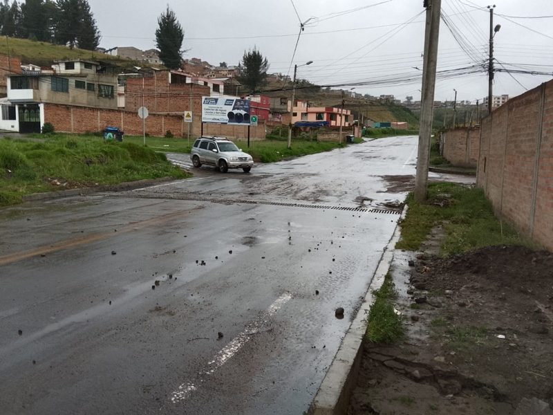 La vialidad de Tulcán se mantuvo óptima tras fuerte aguacero 1 tulcan
