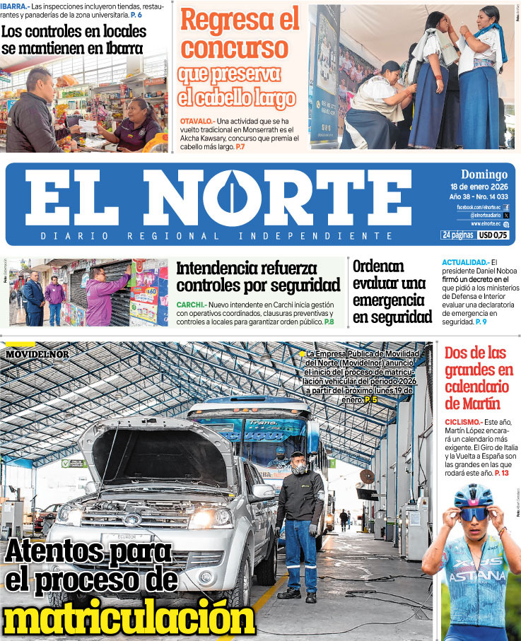 Portada 18 de enero de 2026