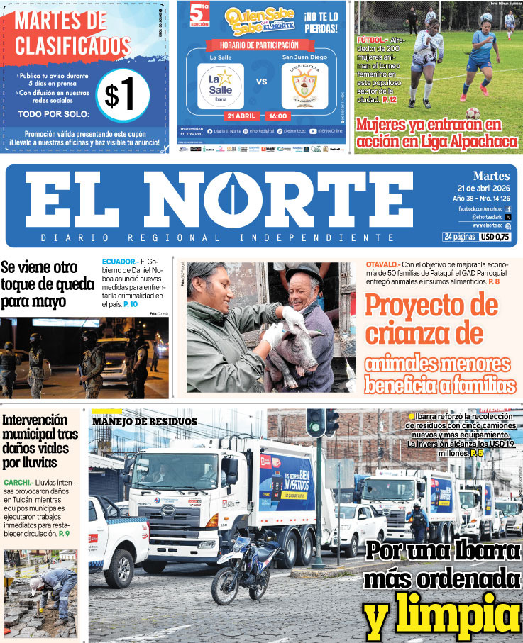 Portada 21 abril 2026