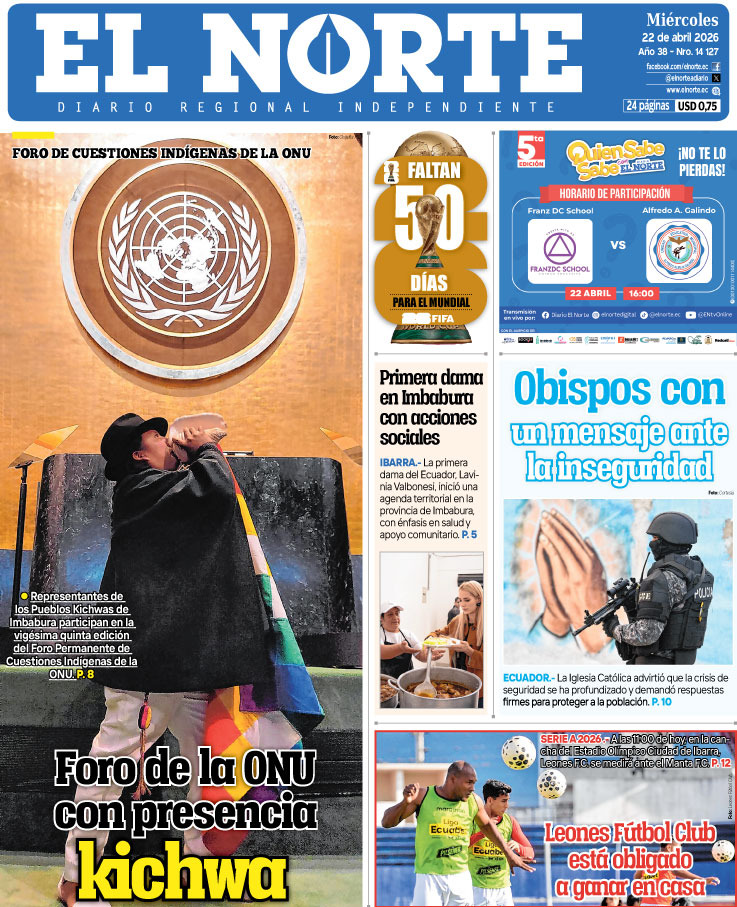 Portada 22 abril 2026