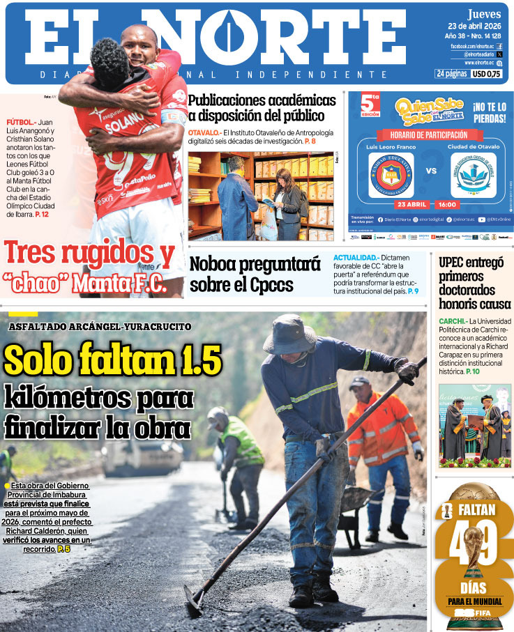 Portada 23 abril 2026