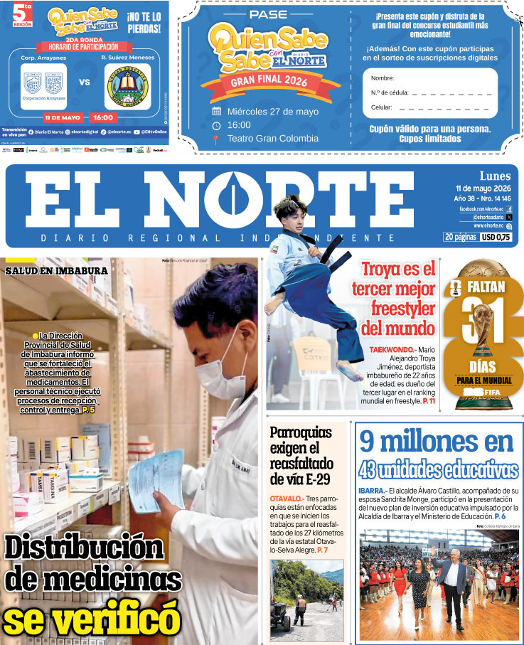 Portada 11 mayo 2026