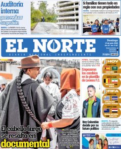 Diario El Norte 40 portada 21 junio 2026