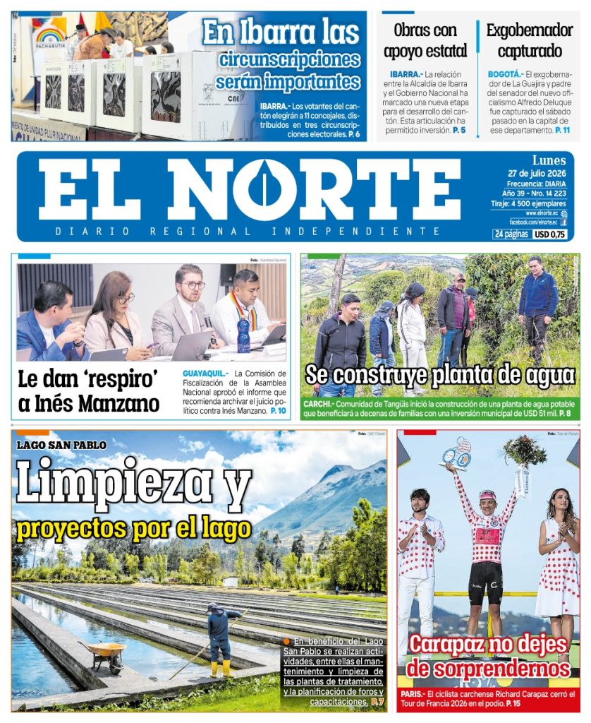 Portada 27 julio 2026